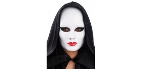 Máscara Blanca de mujer con Maquillaje.