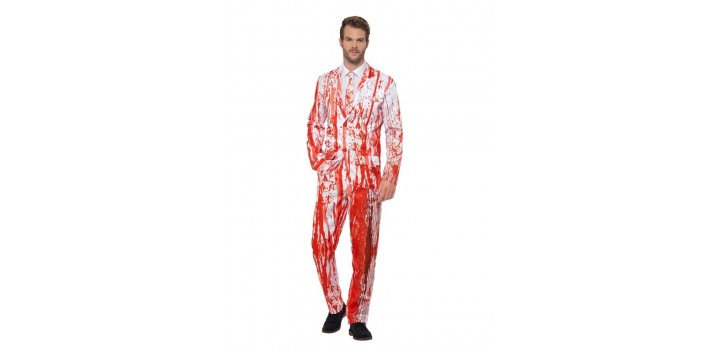 Traje goteo de sangre.