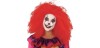 Peluca payaso roja.