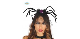 Diadema araña lila
