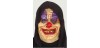 Máscara payaso con capucha. Látex