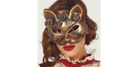 Máscara gato steampunk