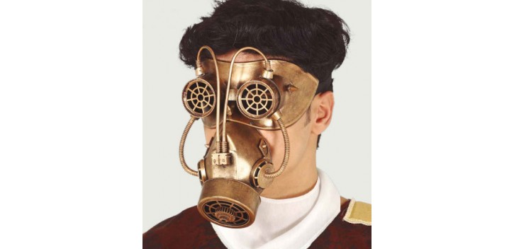 Máscara de gas steampunk