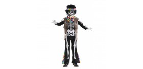 Disfraz infantil Esqueleto Hippie