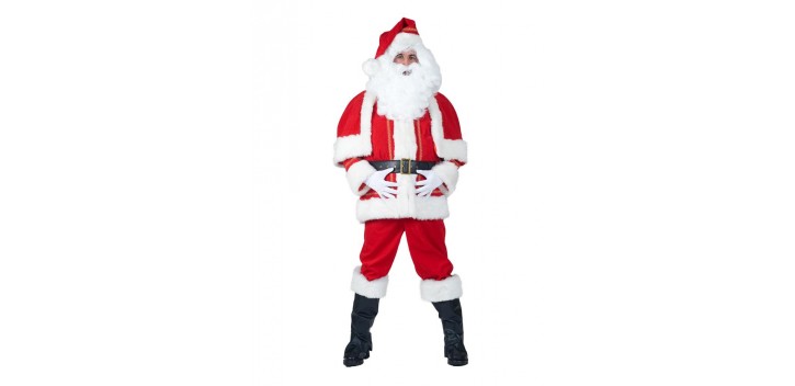 Traje papa noel de luxe