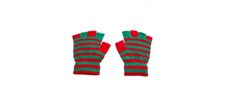 GUANTES SIN DEDO NAVIDEÑOS