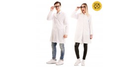 DISFRAZ ADULTO BATA BLANCA unisex