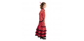 disfraz infantil flamenca en rojo