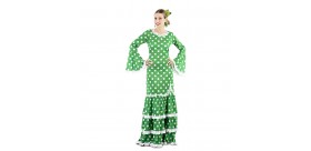 disfraz adulto sevillana - flamenca en verde