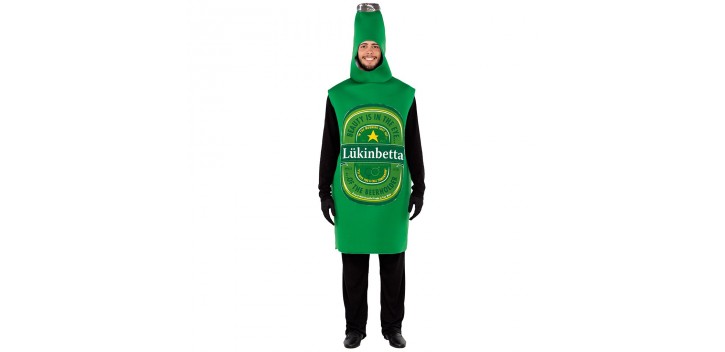 disfraz adulto botella de cerveza