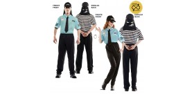 disfraz adulto doble policia - ladrón