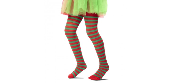 panty infantil rayas rojas y verdes