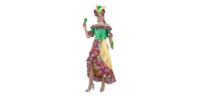 DISFRAZ ADULTO RUMBERA - CARIBEÑA