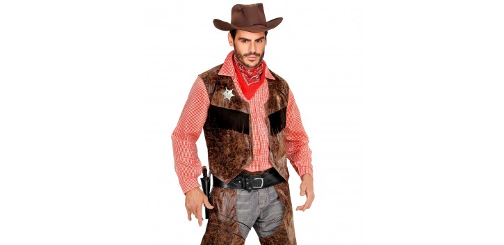 CINTURON C/ FUNDA VAQUERO SIMIL PIEL