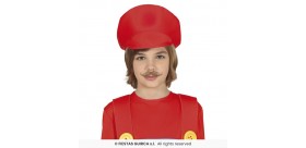 gorra infantil roja - fontanero