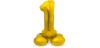 globo foil numero 72 cms. con base - dorado