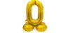 globo foil numero 72 cms. con base - dorado