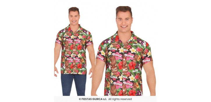 CAMISA ADULTO ALOHA - HAWAIANA