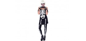 disfraz adulto miss skeleton - calavera - esqueleto