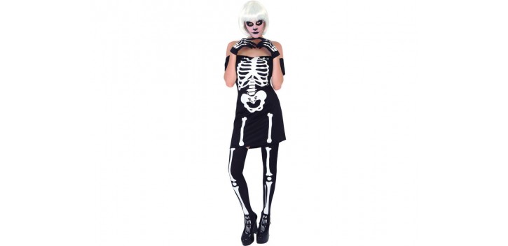 disfraz adulto miss skeleton - calavera - esqueleto